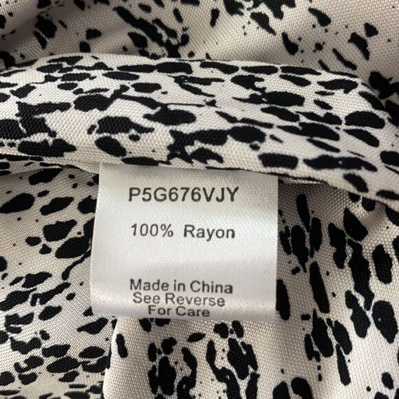 NWT Parker Black Print Wrap Dress - Picture 8 of 8